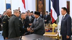 Prabowo Jadi Kepala Negara Pertama yang Terima Baret Merah dari Pasukan Khusus Thailand