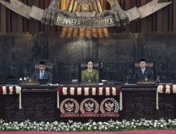 Puan Tampil Anggun Kenakan Kebaya Brokat Hijau Olive di Sidang Tahunan MPR