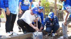 Aksi Tanam Pohon Di Pantai Losari, Pemkot Makassar Dan Demokrat Tekan Emisi Karbon