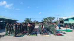 Prajurit Yonarmed 21/Kawali “Ketuk Pintu Langit”, Gelar Sholat Istisqa Khusyuk di Garasi Meriam