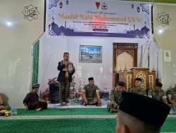 Jadikan Akhlak Nabi Sebagai Pedoman Tugas, Yonarmed 21/Kawali Peringati Maulid Bersama Masyarakat