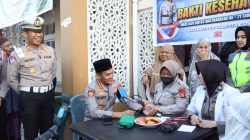 Rayakan HUT Lantas ke-71, Polresta Gowa Turunkan Tim Medis untuk Warga Somba Opu