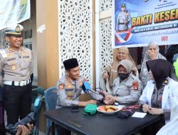 Rayakan HUT Lantas ke-71, Polresta Gowa Turunkan Tim Medis untuk Warga Somba Opu