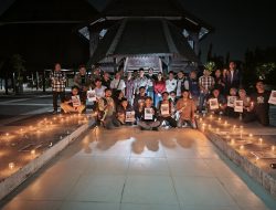 IJTI Sulselbar Nyalakan Lilin Solidaritas: Tidak Ada Berita Seharga Nyawa