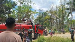 Sigap Laporan Warga: Prajurit Yonarmed 21/Kawali Kerahkan Unit Damkar Atasi Kebakaran