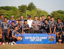 Ajang Silaturahmi Instansi, 12 Tim Bertarung di Turnamen U-40 Kapolresta Gowa Cup 2026