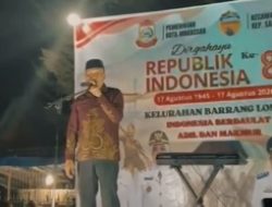 Camat Sangkarrang Apresiasi Kebersamaan Warga Barrang Lompo di Malam Ramah Tamah HUT ke-81 RI