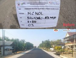 Mulus! Ruas Jalan Salaonro Penghubung Soppeng-Wajo Kini Rampung Digeber Pemprov Sulsel