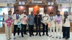 Pulang Bawa Medali Asian Games 2026, Atlet Sepak Takraw dan E-Sport Sulsel Disambut Meriah di Bandara