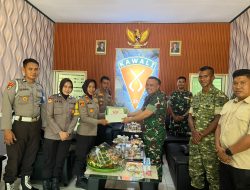 Bukan Sekadar HUT TNI! Polsek Lapri-Bengo Sambangi Yonarmed 21/Kawali Perkuat Sinergitas