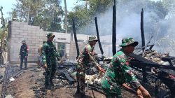 Gerak Cepat! Danyonarmed 21/Kawali Pimpin Langsung Pasukan Padamkan Kebakaran di Bone