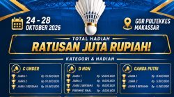 PT TSM-PSMTI Sulsel Gelar Open Badminton Tournament, Berhadiah Ratusan Juta dan Asuransikan Peserta